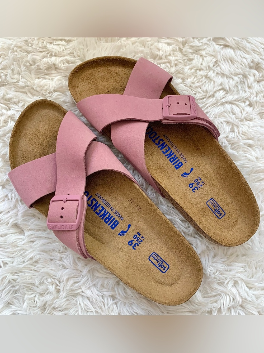 NEW Birkenstock Siena Sandals Soft Orchid Leather EU 39 US 8 8.5 NWOB